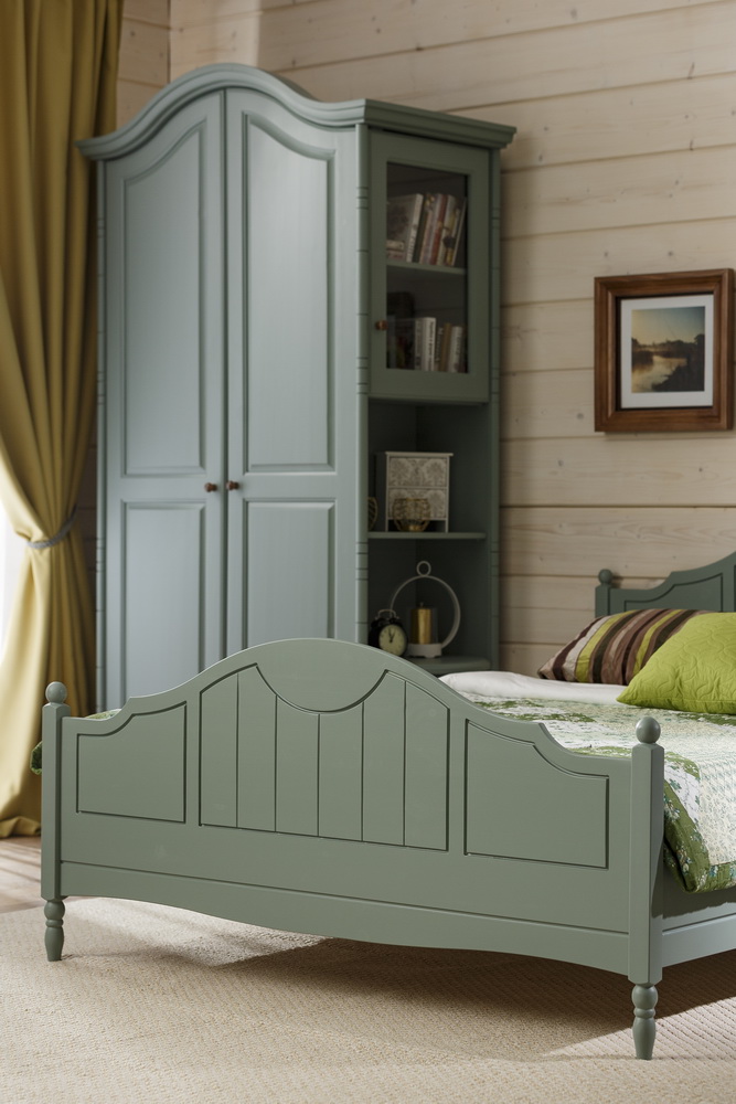 Кровать из массива светлая Айно №5 1200х2000