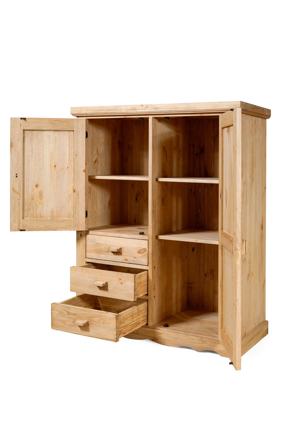 Шкаф массив сосны с ящиками  Арль KOF23