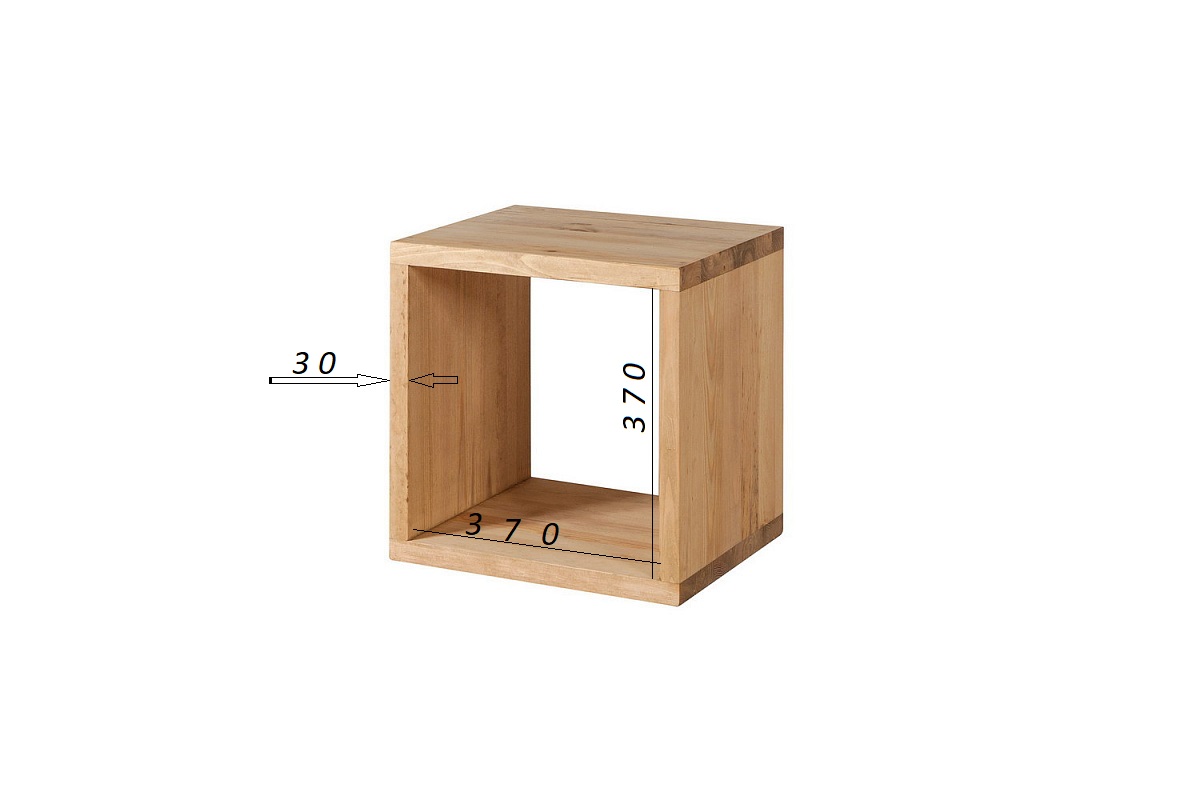 Стеллаж с 4 полками Арль куб 4 секции KCC4