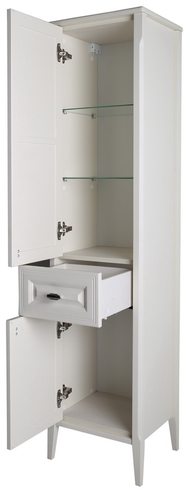 Пенал белый с дверцей Монте 40 (петли справа)