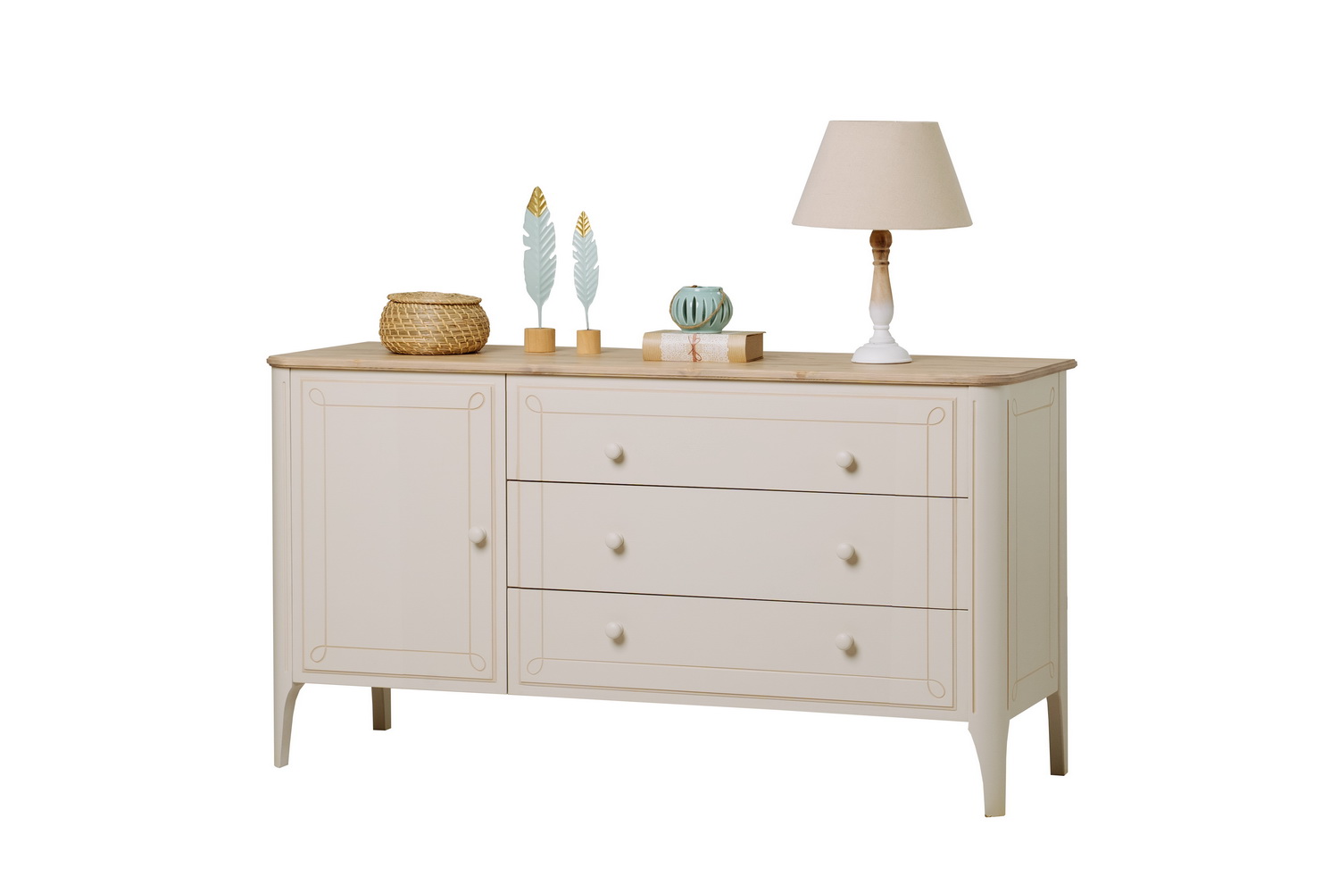 Тумба 3 ящика массив Бетти №15