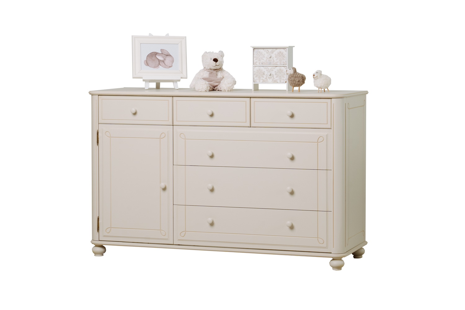 Комод с 6 ящиками массив сосны Бетти №13