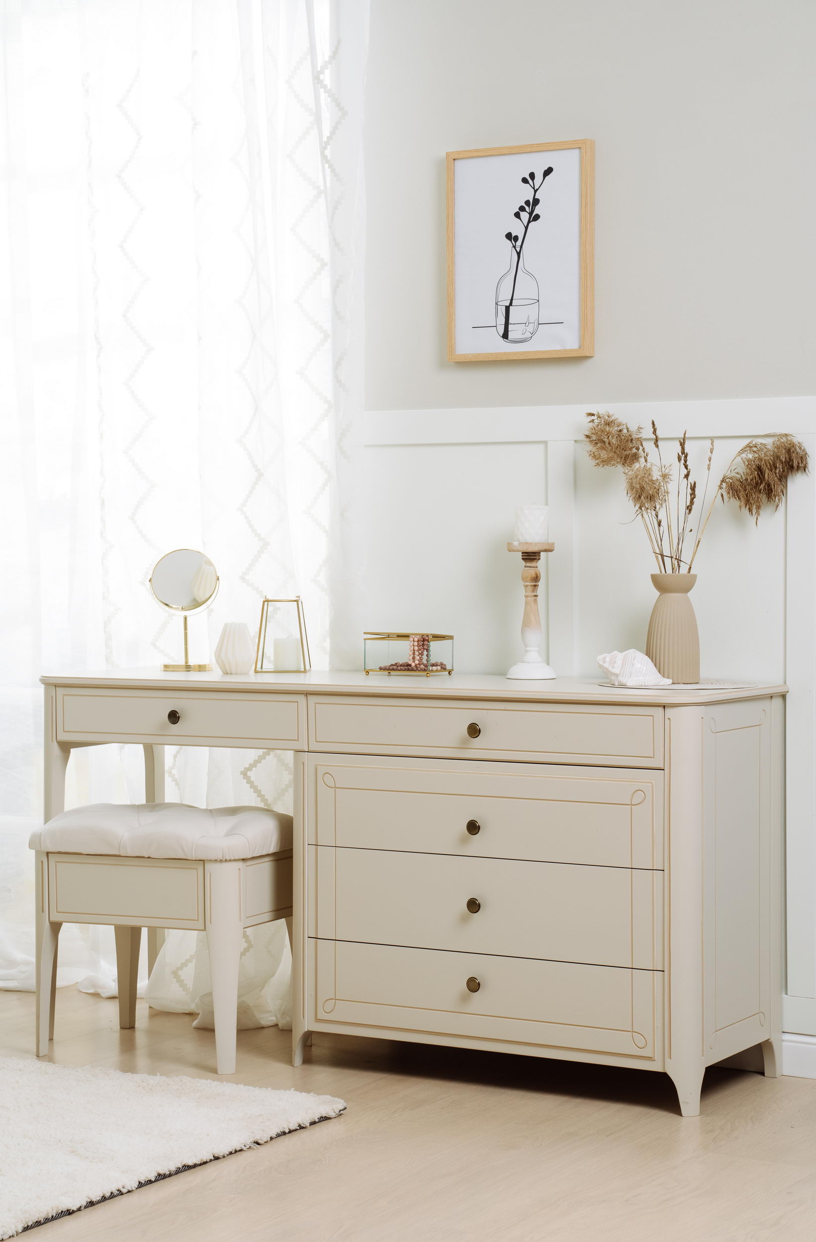 Комод-стол 4 ящика Бетти №1