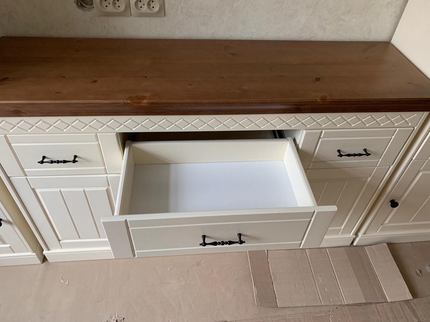 Комод с 3 ящиками массив сосны Дания №8