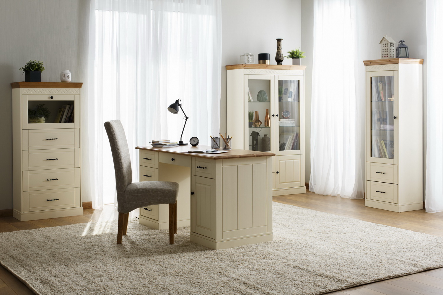 Стол письменный с 6 ящиками Дания №3