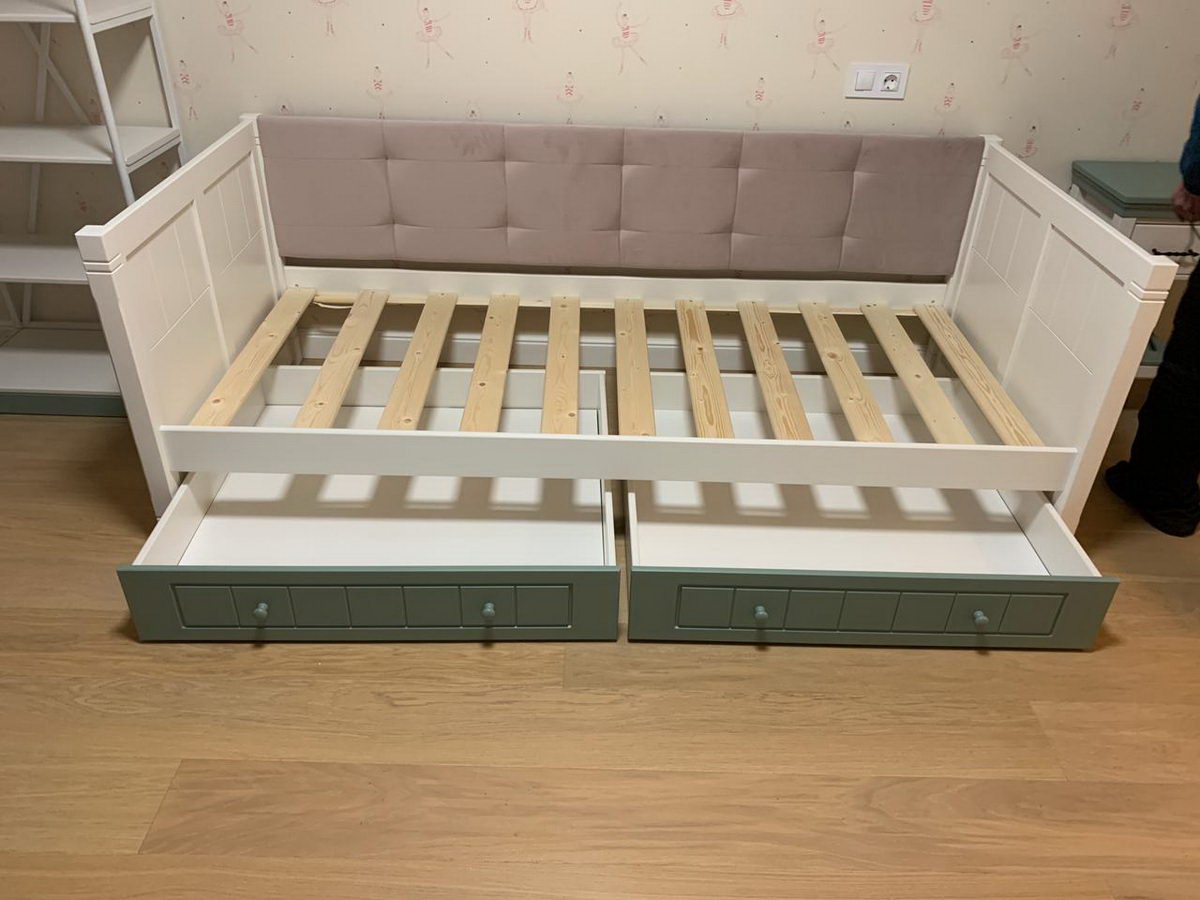 Тахта Дания №3 мягкая  900х2000  с ящиками