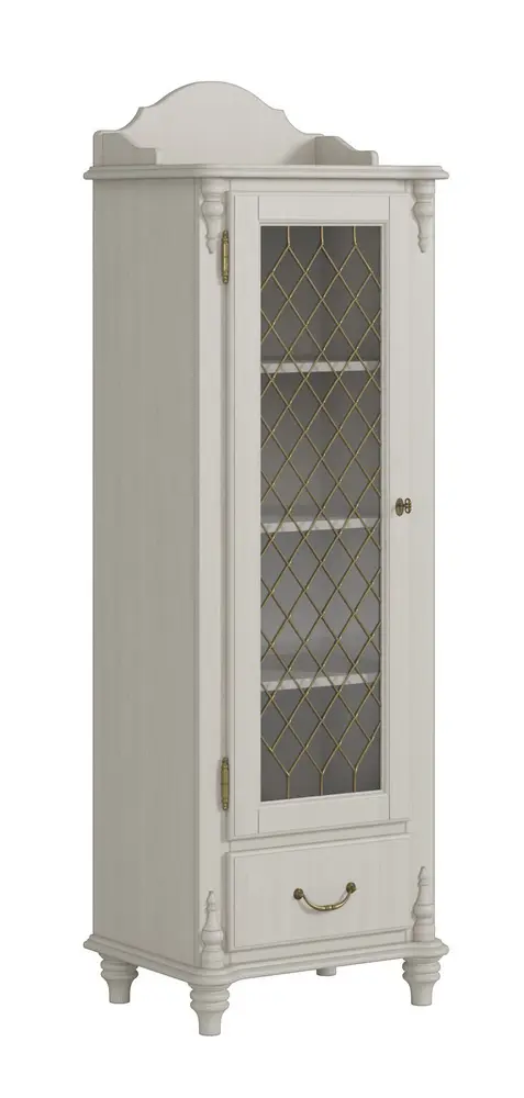 Шкаф-витрина Скандия 1-створчатый с 1 ящиком 3.19.02