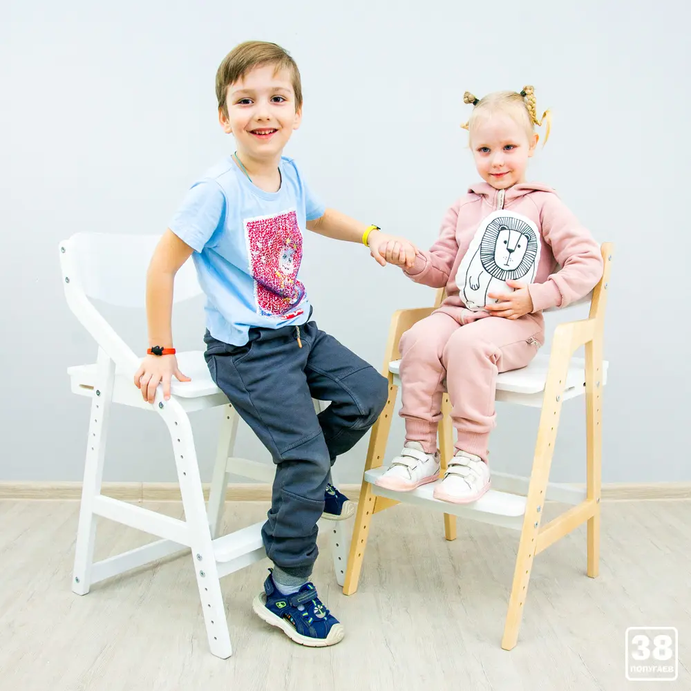 Стул  Rabbit   Wood белый  