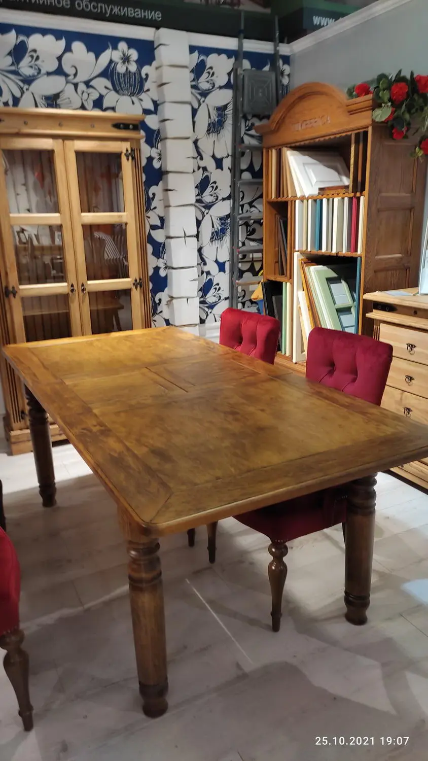 Стол дуб Луи Филипп обеденный ОВ 02 раскладной