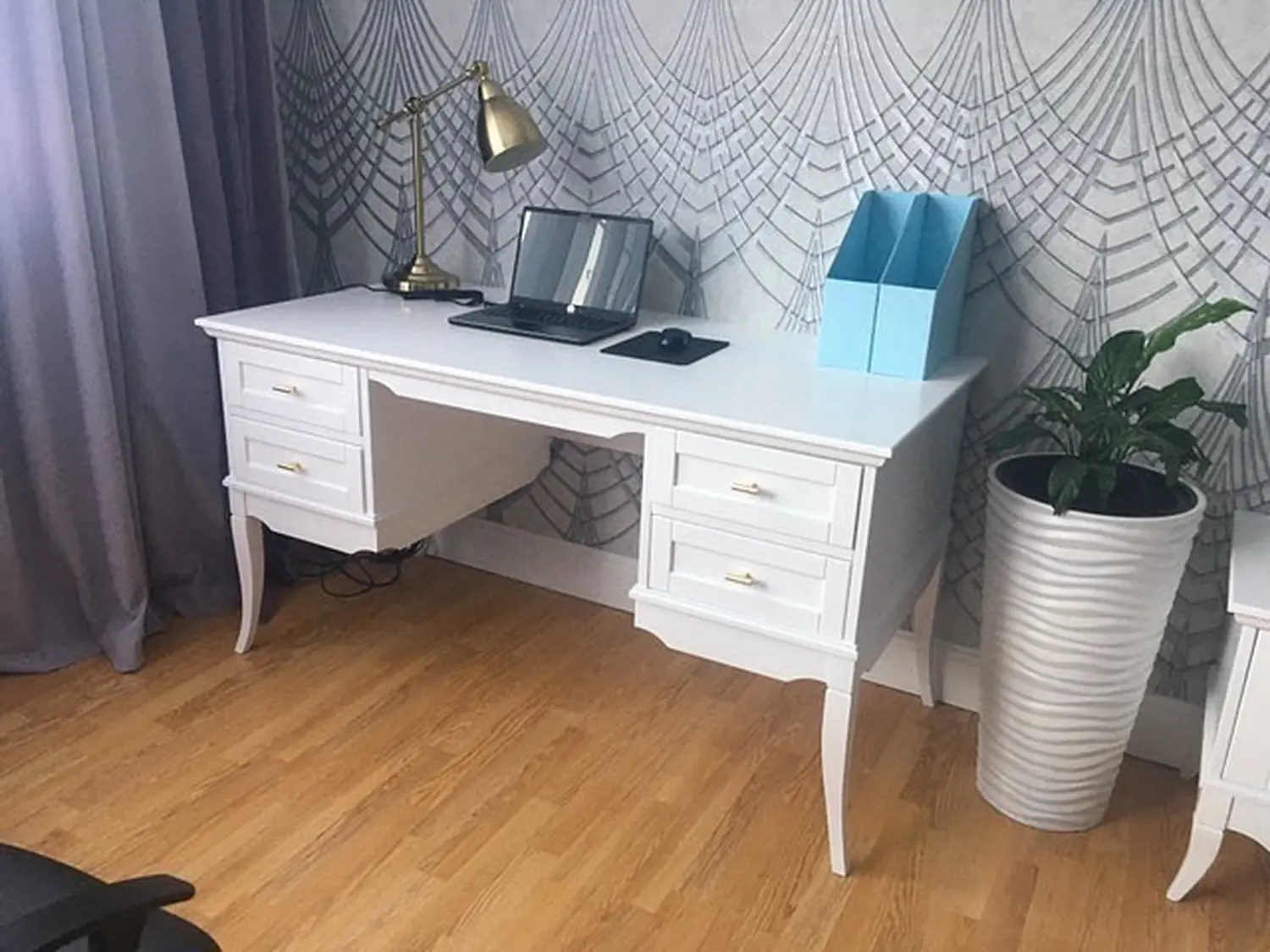 Стол мдф Римини письменный 2-тумбовый