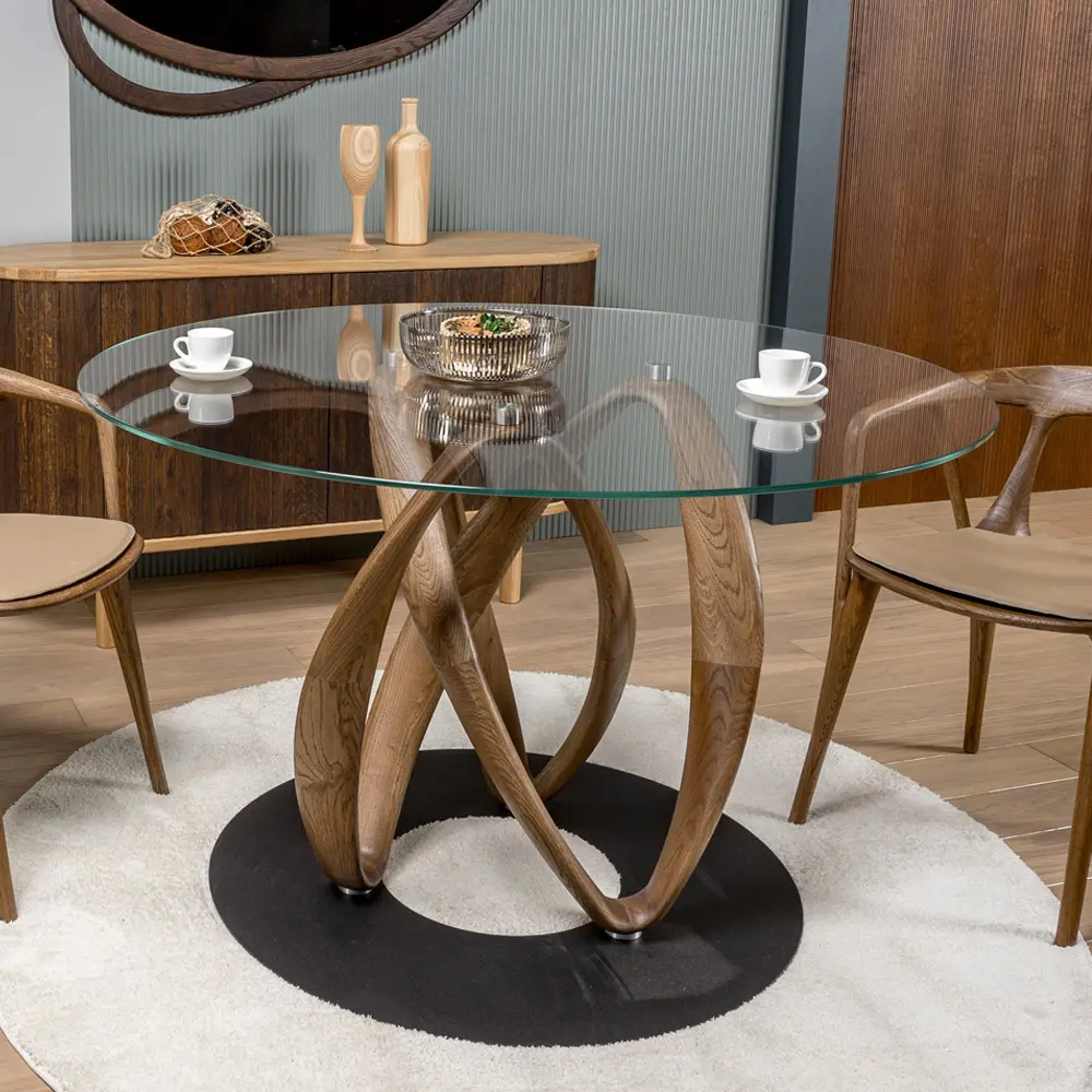 Стол Инфинити круглый стекло