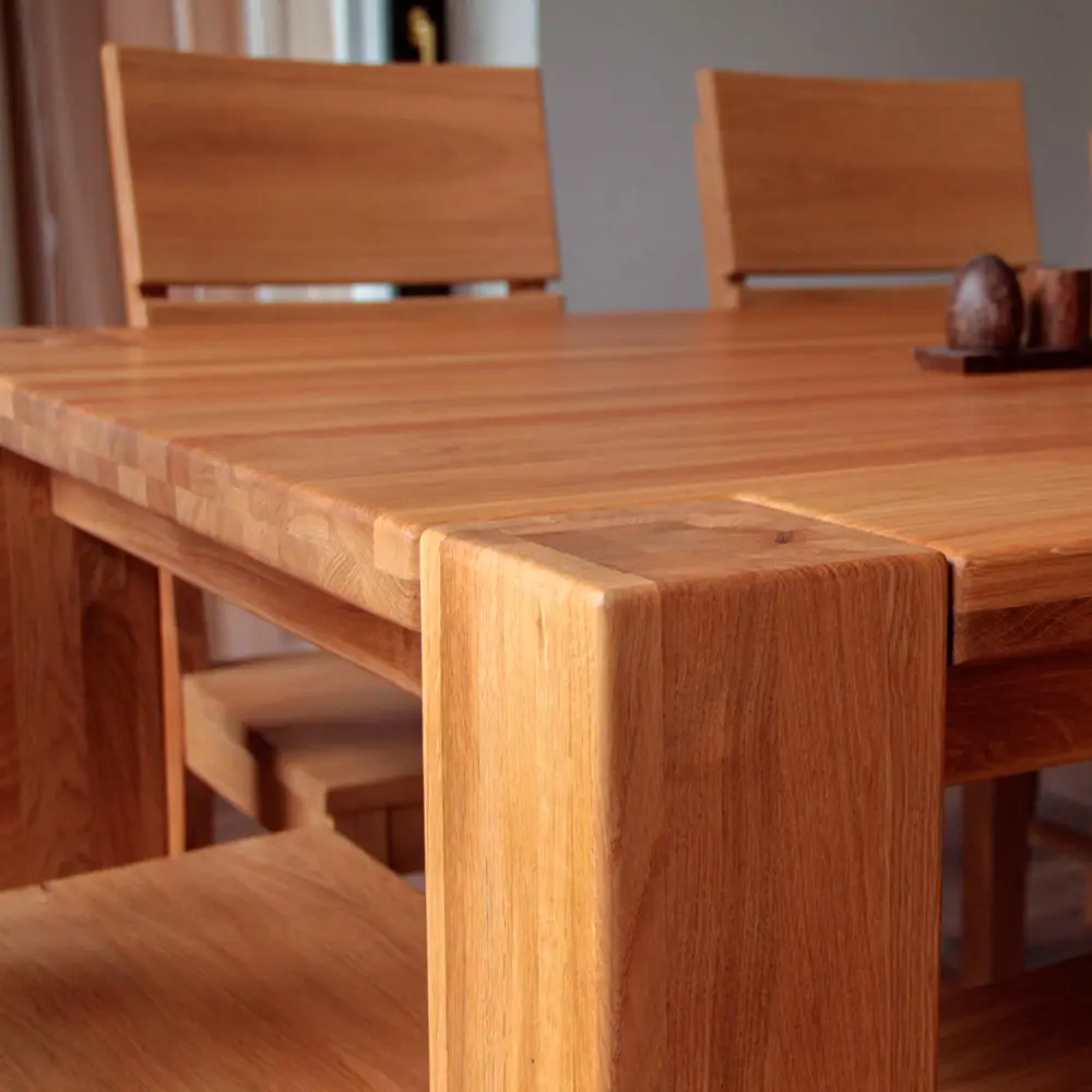 Стол массив дуба Аляска обеденный 1800*1000 (нога 140) "SR"