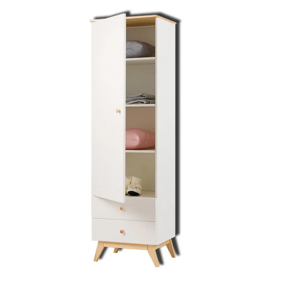 Шкаф с ящиками и полками белый ТК №4 1-ств.