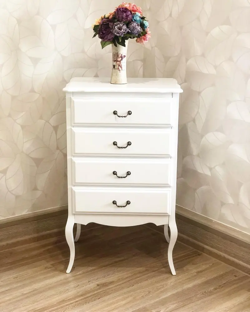 Комод  4 ящика белый Авиньон