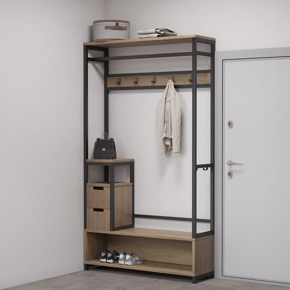 Вешалка с 2 ящиками 01-05