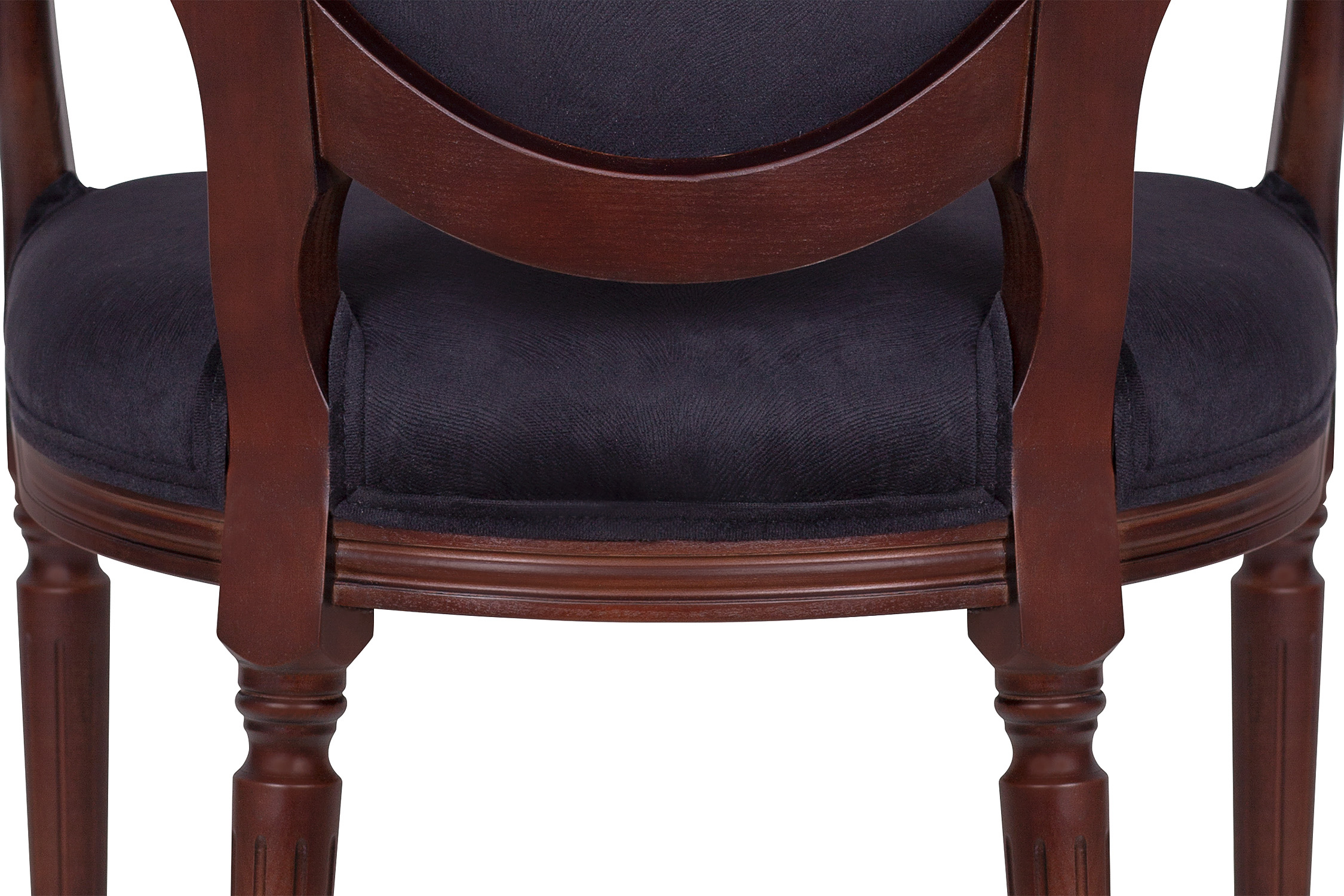 Мягкий стул с подлокотниками Delo Kora Arm Black