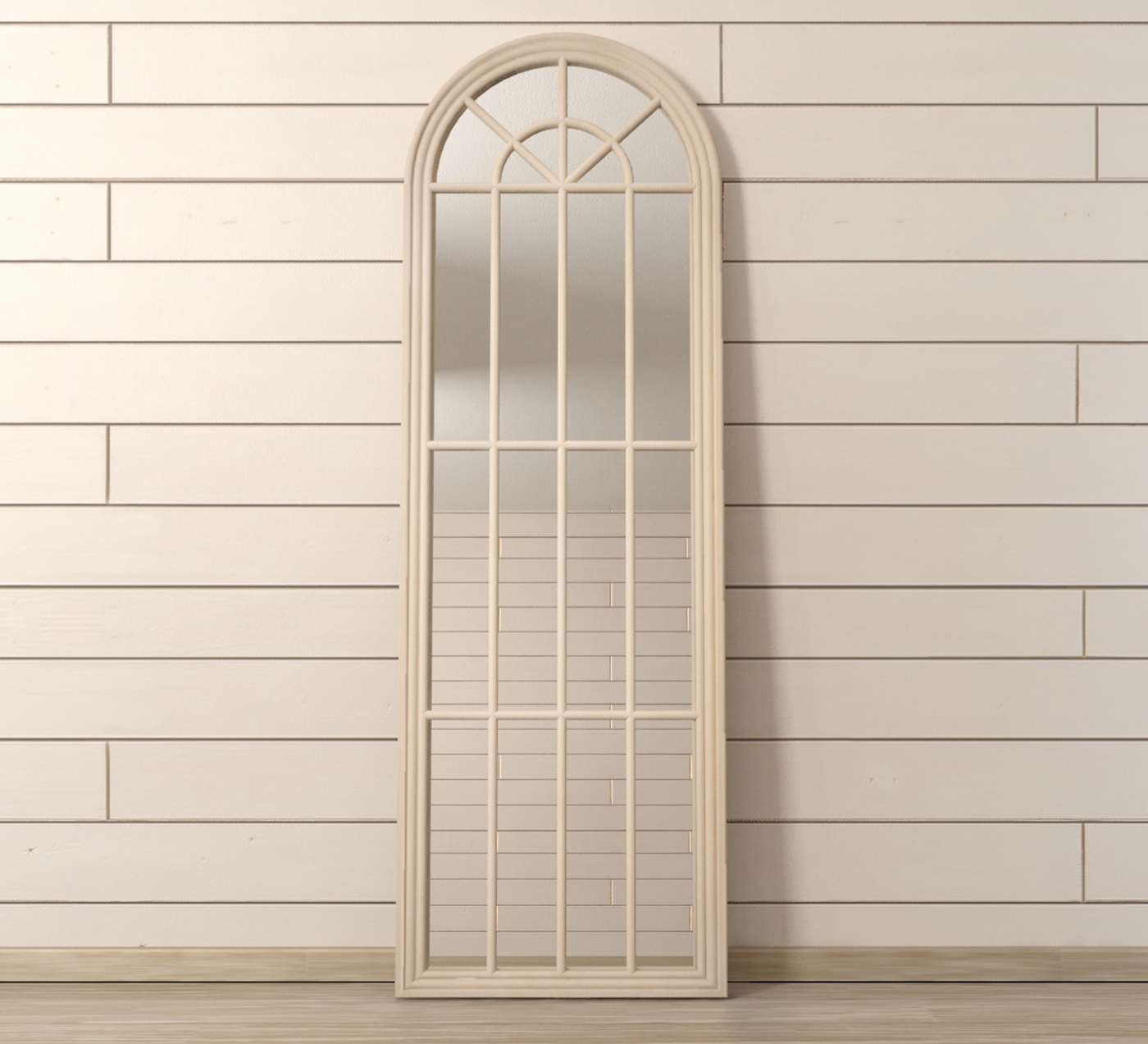 Зеркало массив сосны "Milana" бежевое