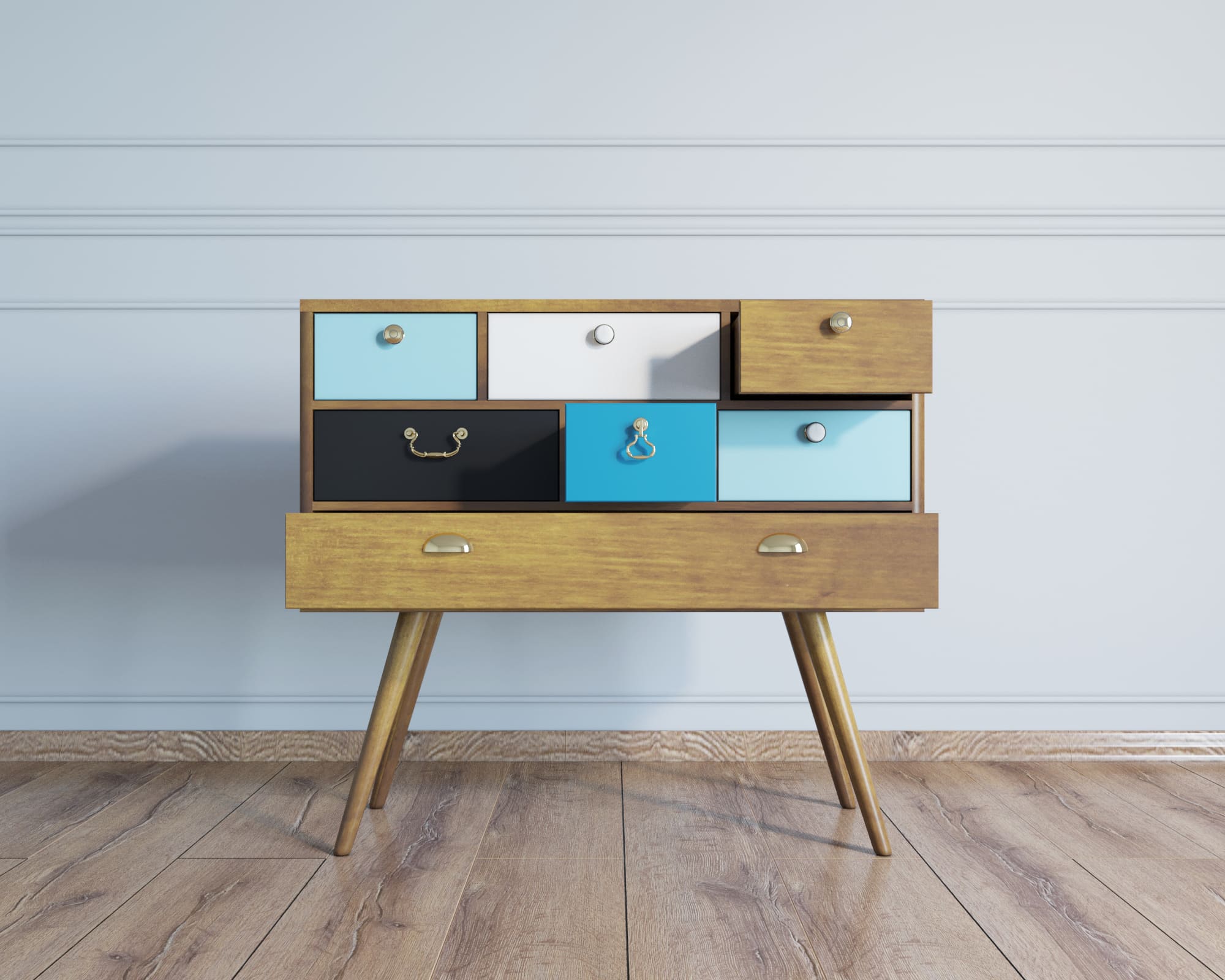 Комод на высоких ножках «Aquarelle»