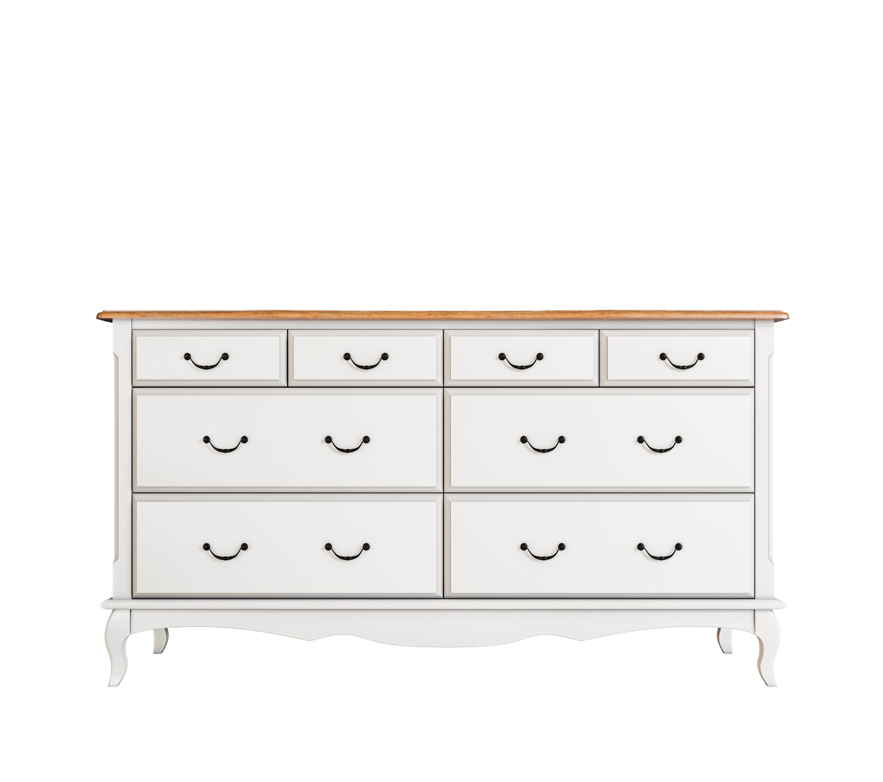 Большой комод 4 ящика «Leontina» на восемь ящиков