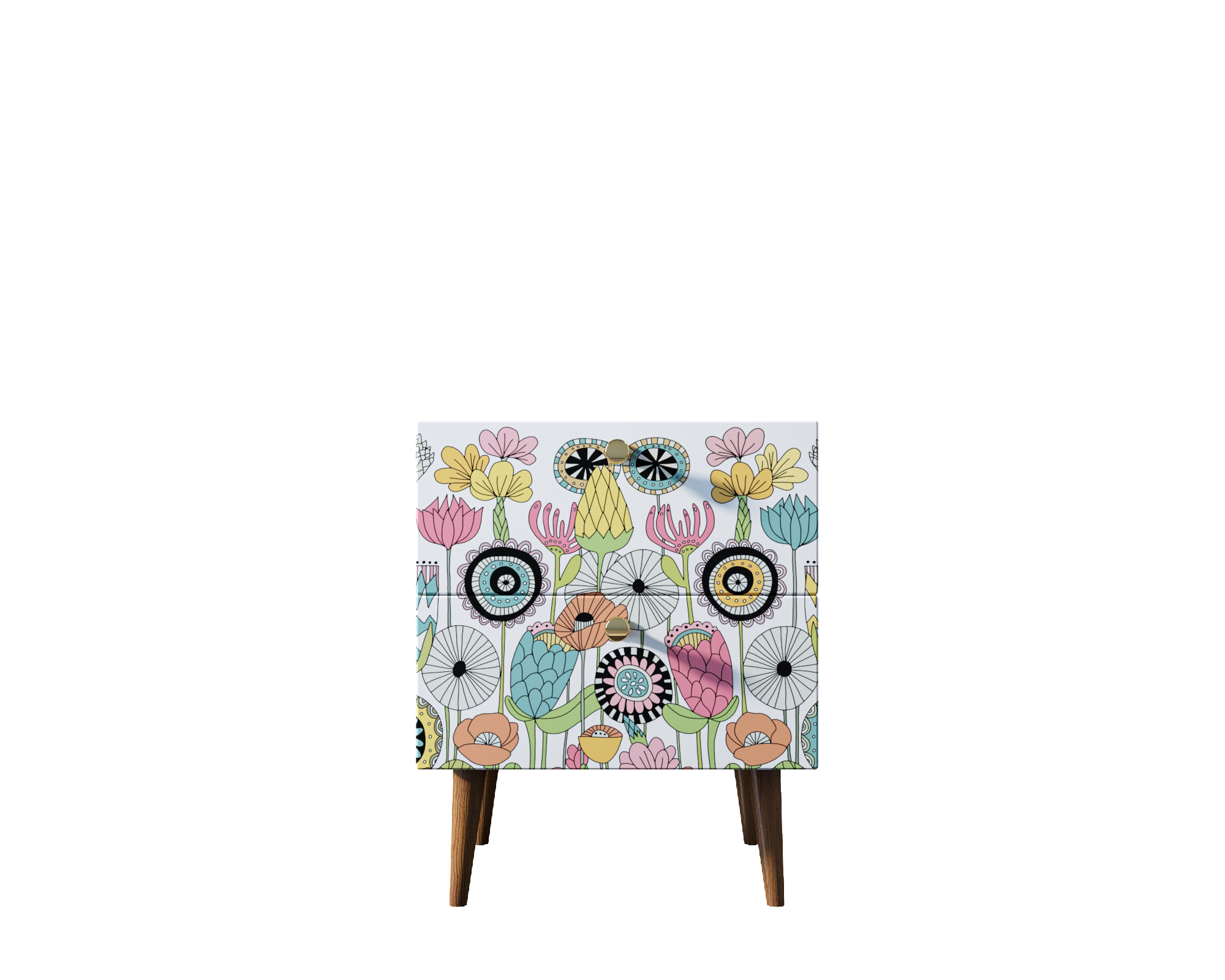 Тумбочка прикроватная с двумя ящиками "Berber"