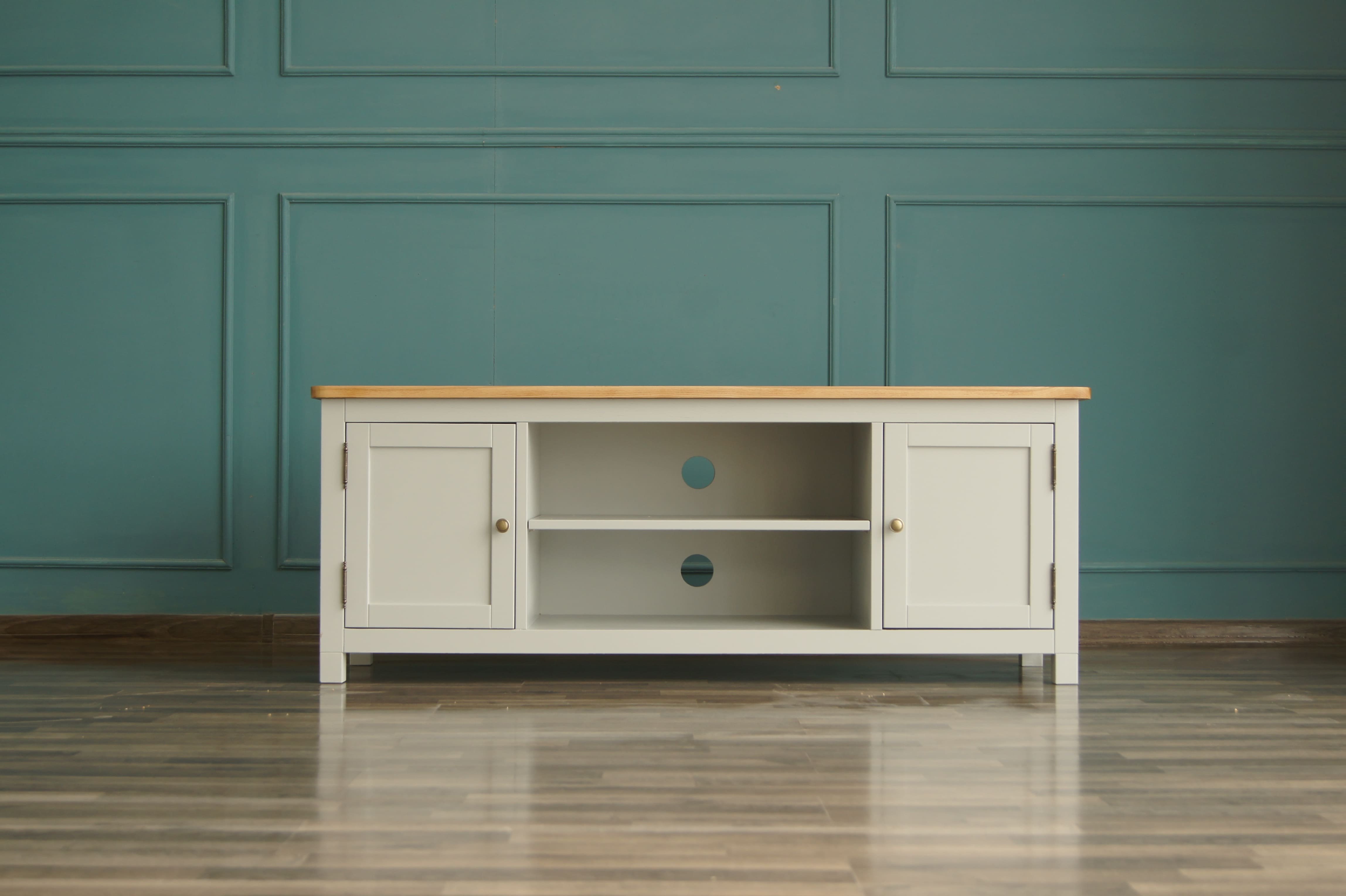 Комод под TV из дерева "Jules Verne" серый