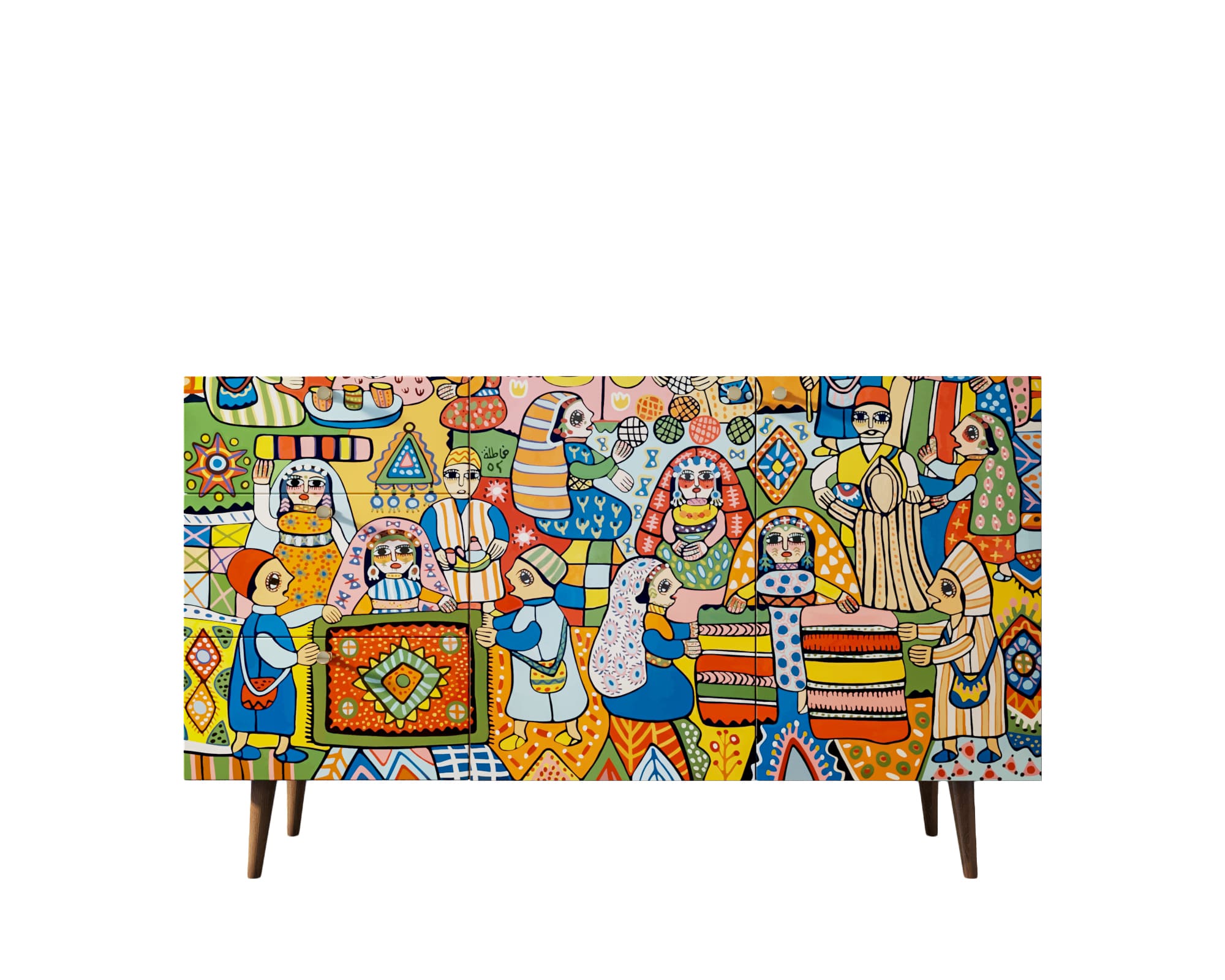 Комод "Berber" с двумя дверками и ящиками