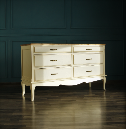 Комод из дерева 6 ящиков Leontina ST9316