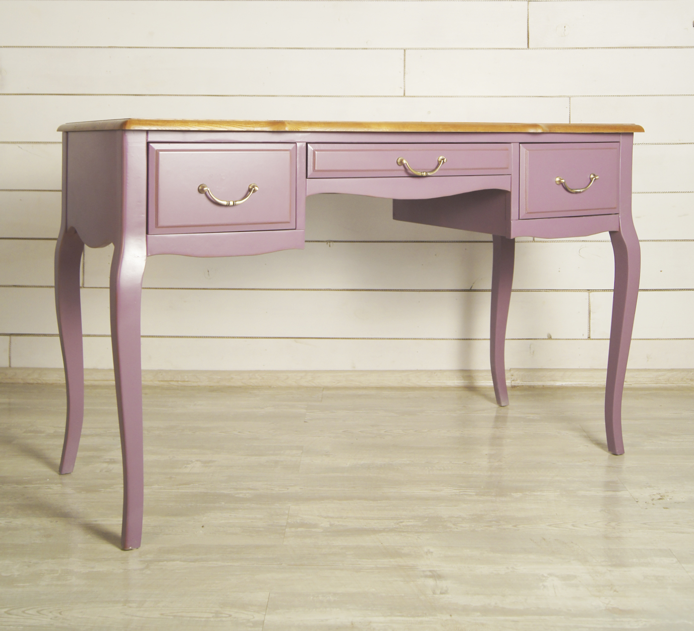 Стол письменный массив дерева "Leontina Lavanda"