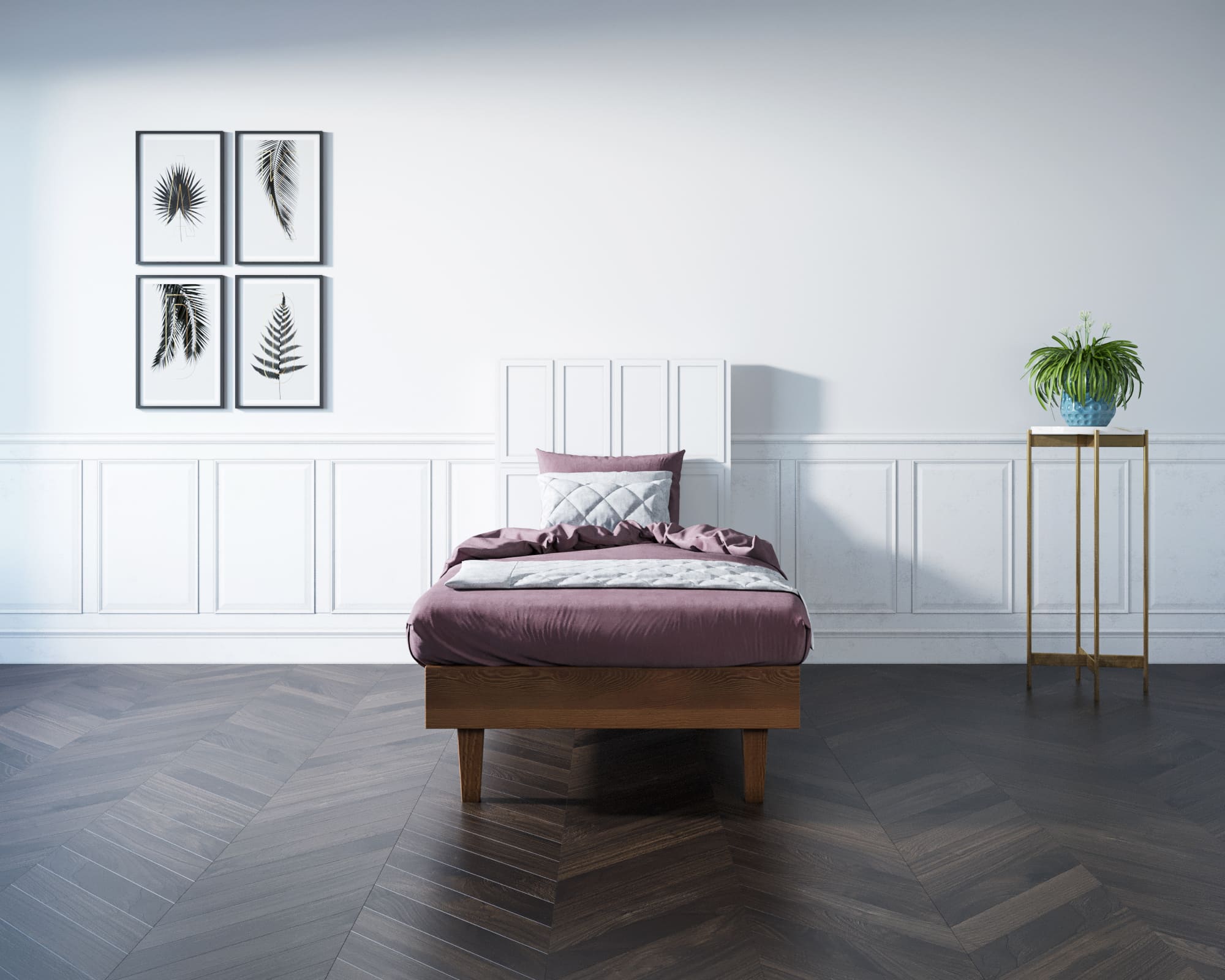 Кровать односпальная массив "Andersen" 1200х1900