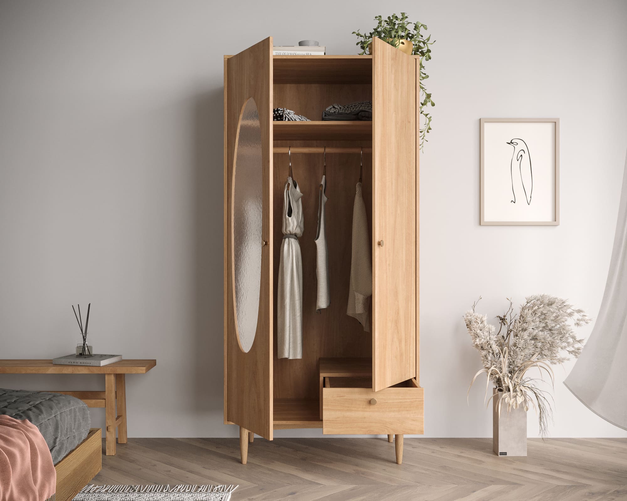 Шкаф двухстворчатый Bubble арт BBL01