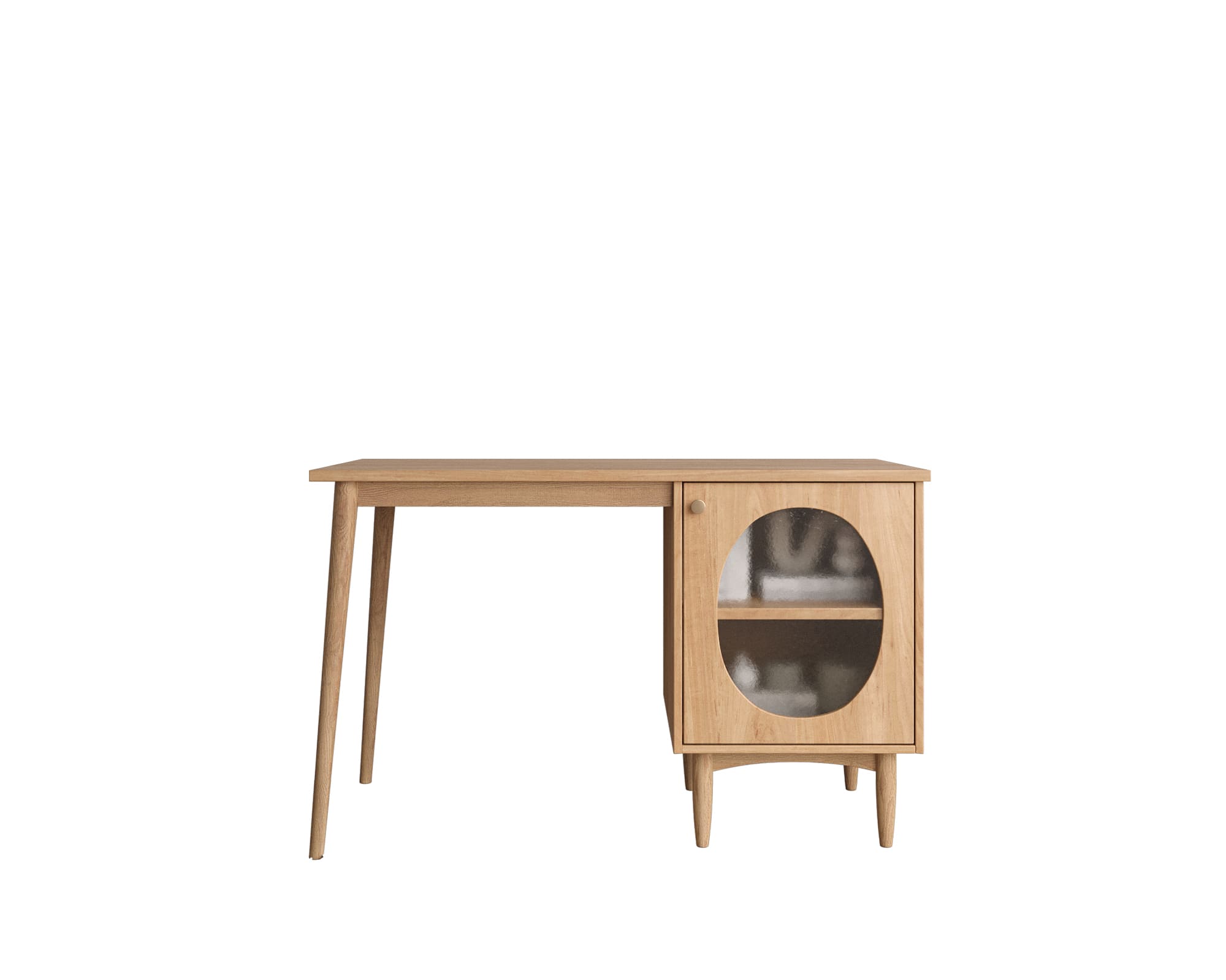 Стол рабочий "Bubble" с правой тумбой арт BBL08