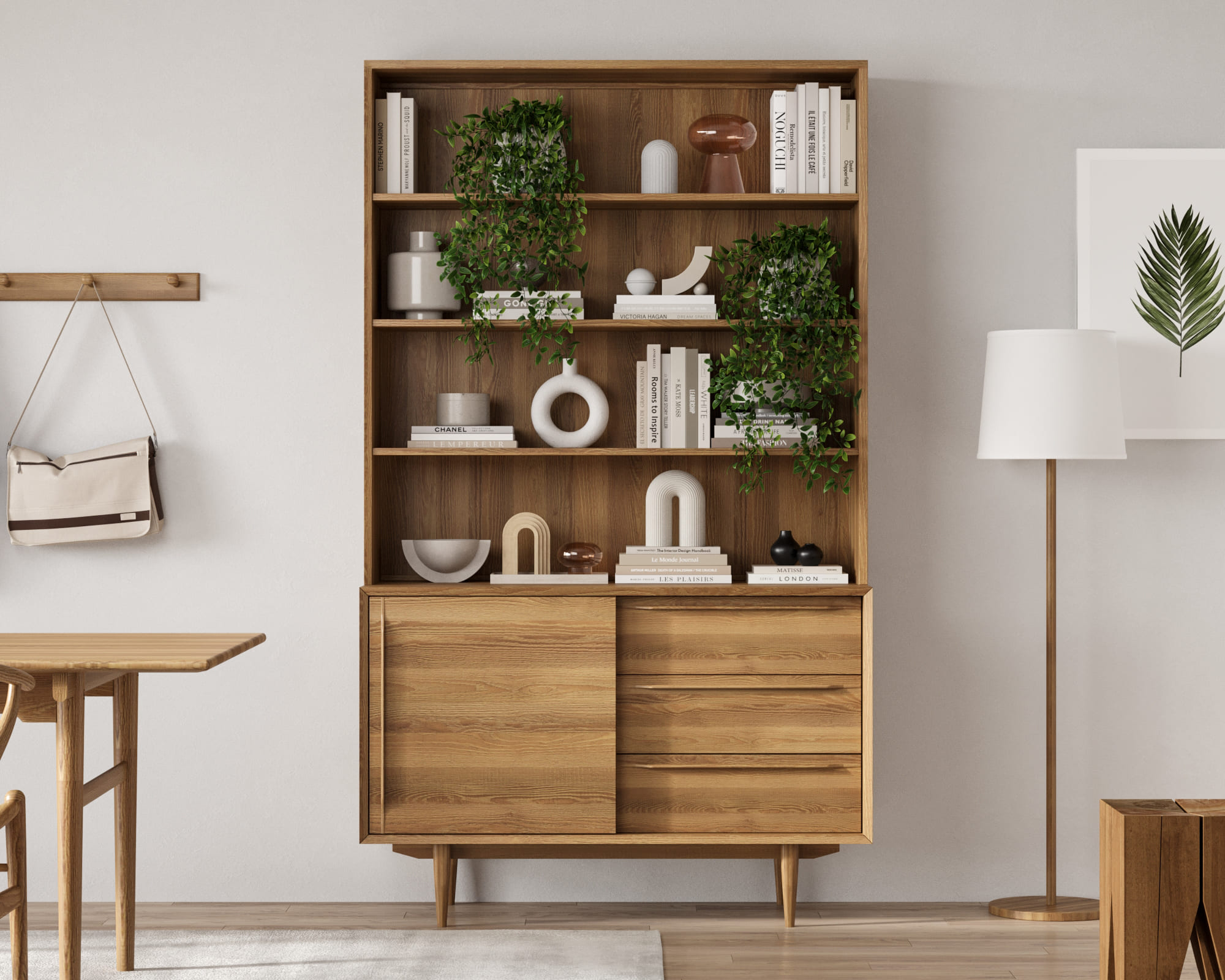 Стеллаж с ящиками "Bruni" с дверками