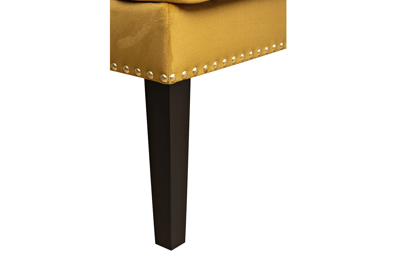 Кресло Rimini велюр горчичный Colton 022-ORANG с подушкой