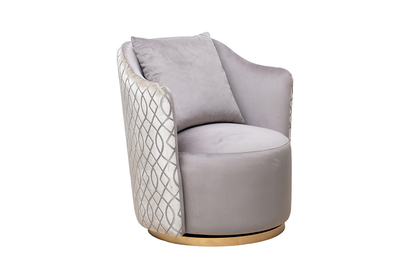 Кресло Verona вращающееся, велюр принт Colt032-SER+Melody/ золото