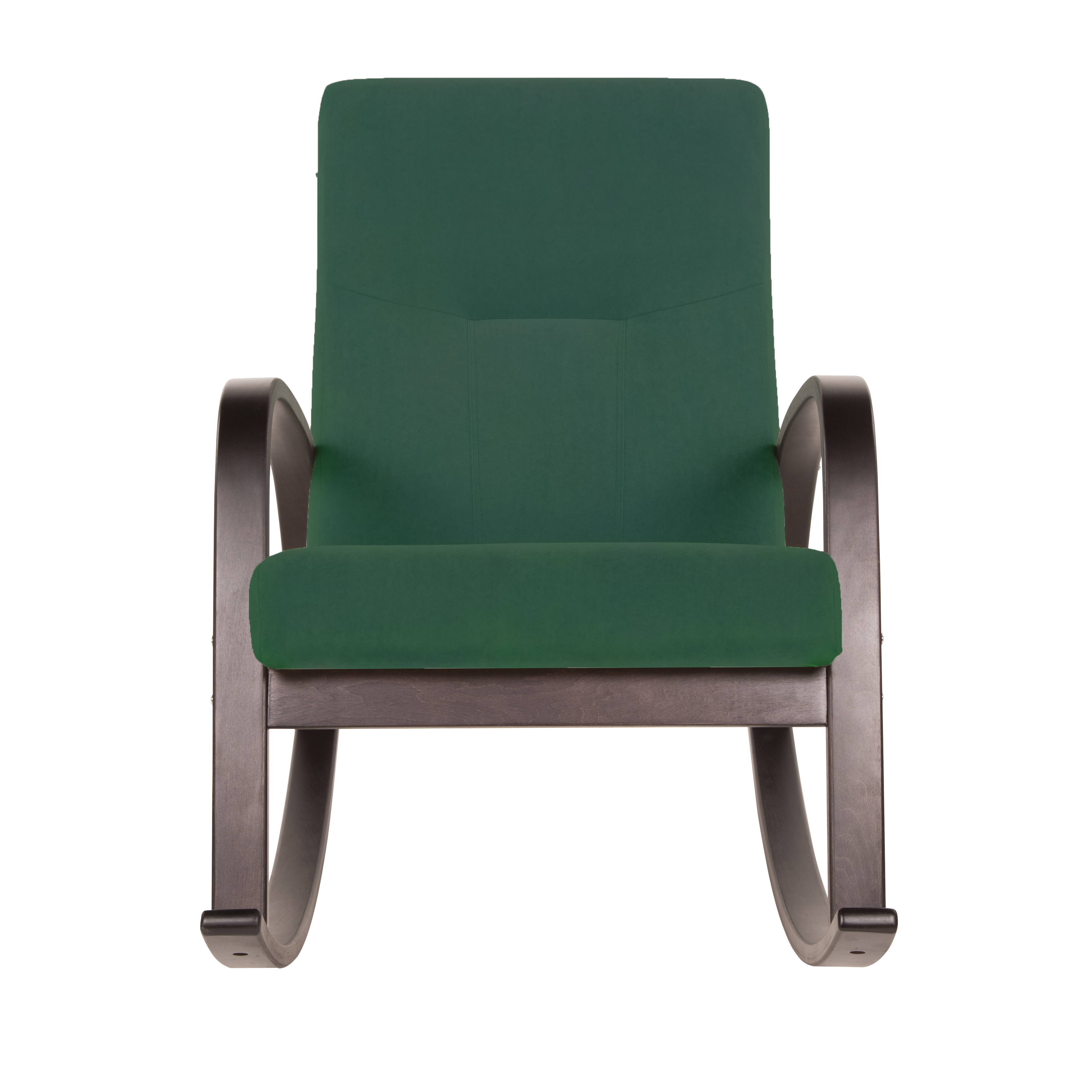 кресло-качалка Ирса Фреш 25 зелёный каркас Орех