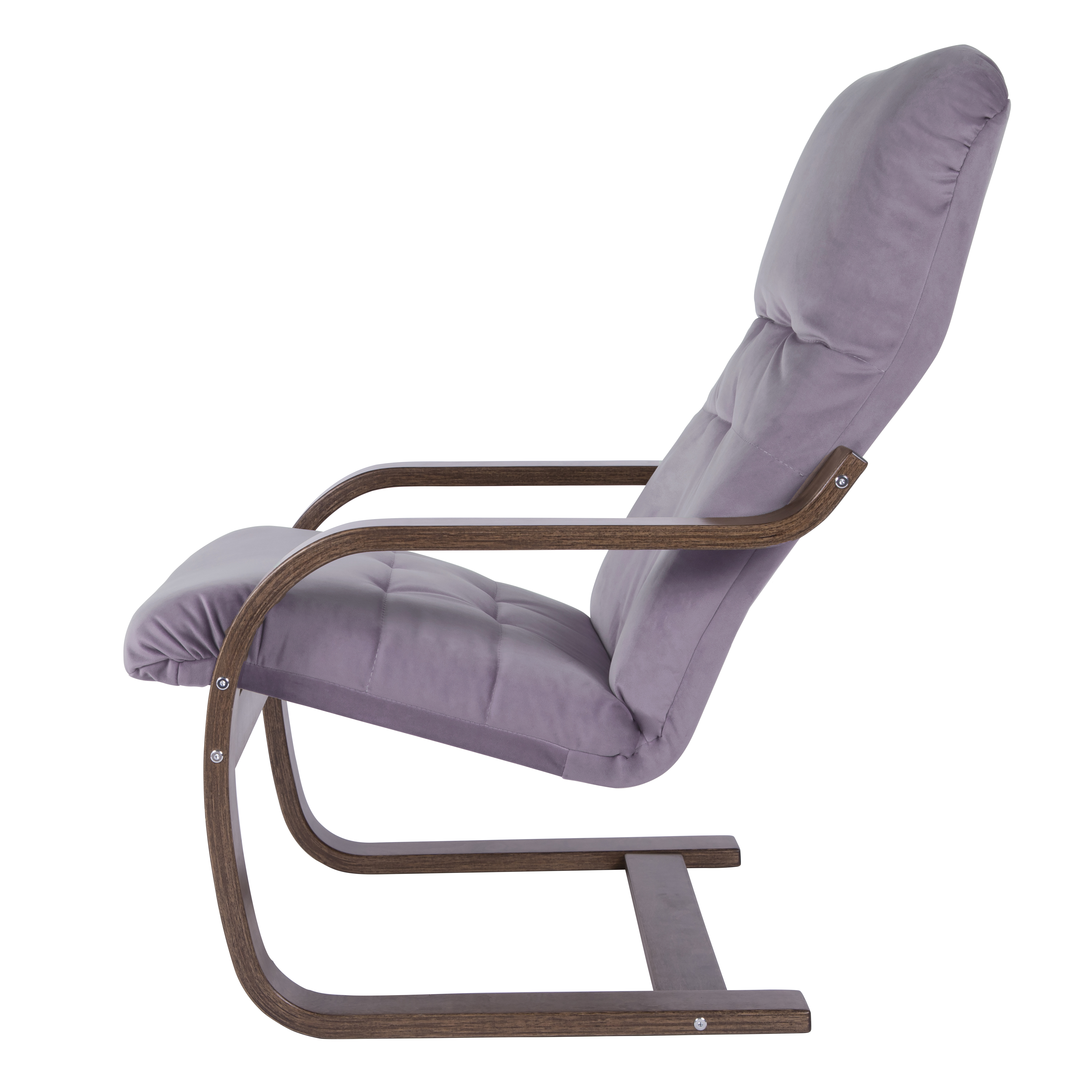 кресло Сайма фреш 16 лавандовый каркас Орех