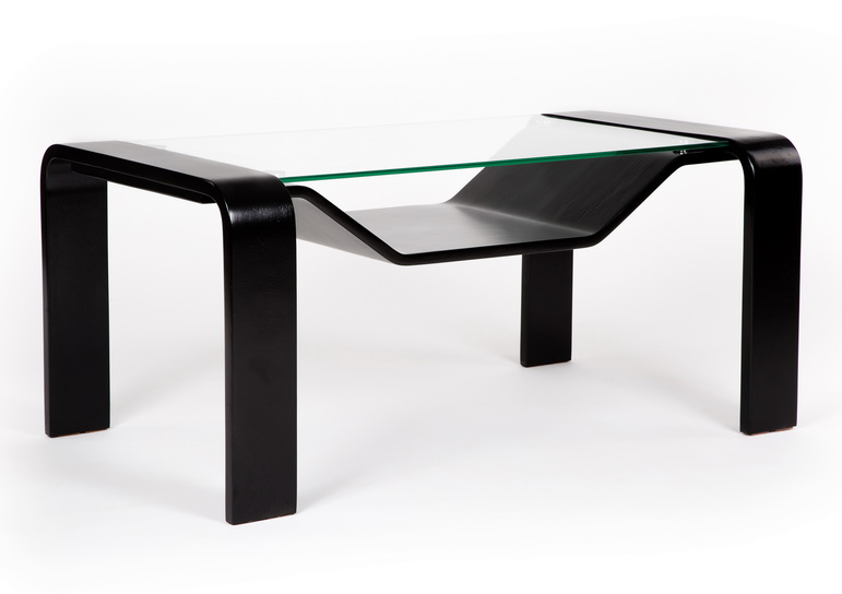 журнальный стол Гурон 1   каркас  Венге структура