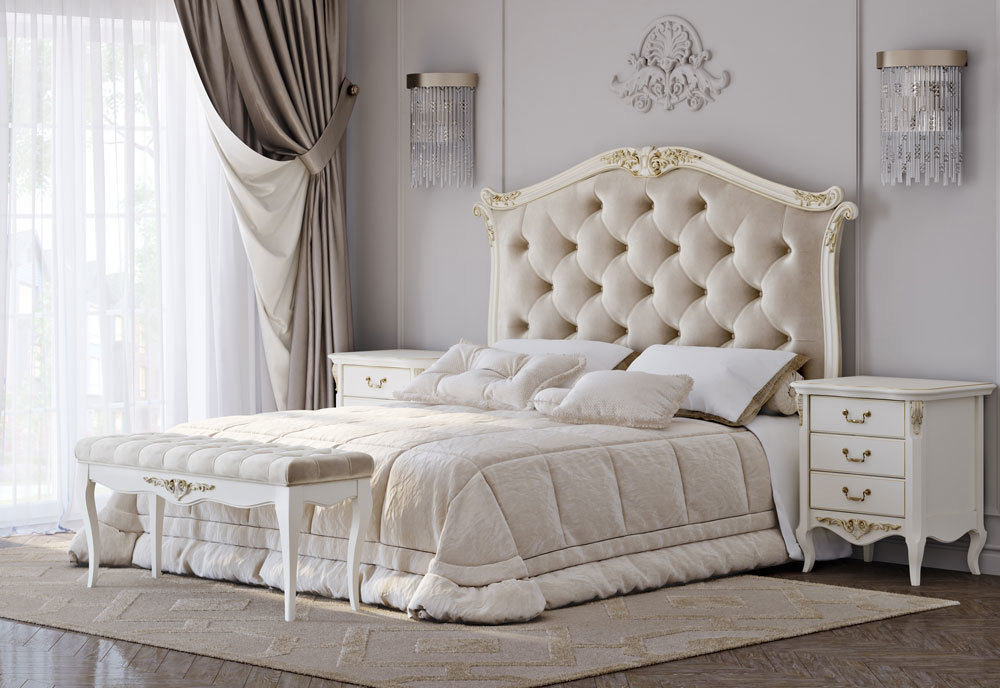 Кровать с мягким изголовьем 160*200 