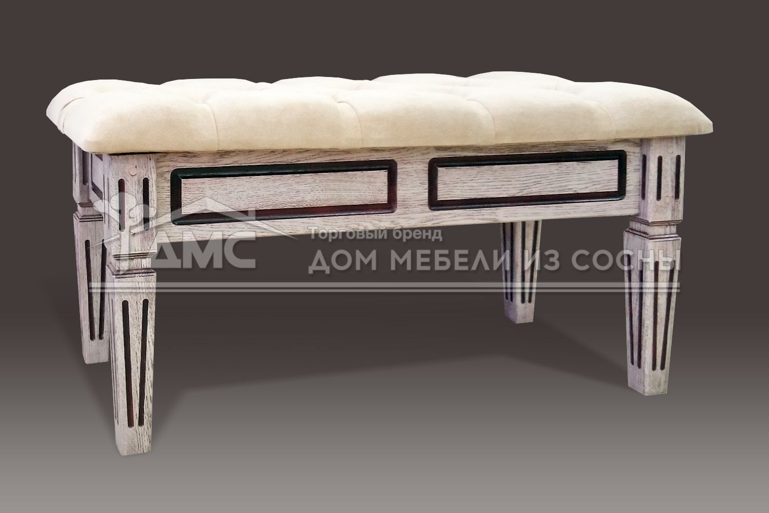 Банкетка с каретной стяжкой