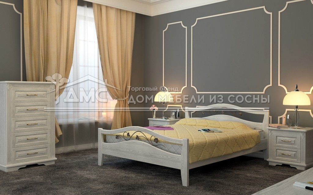 Кровать Алиса (ковка) 2000х2000