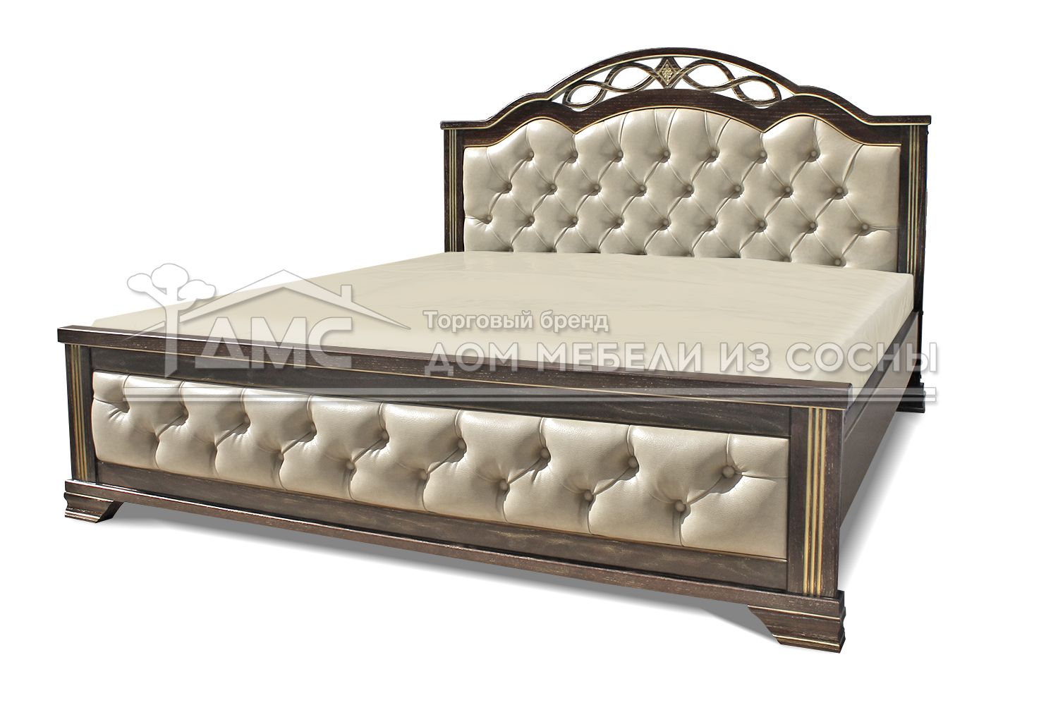Кровать Камила с мягкой спинкой 1200х2000