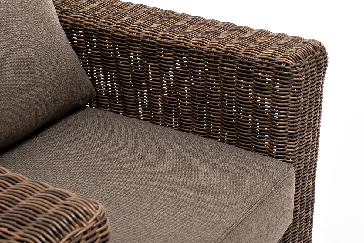 "Боналли" кресло из искусственного ротанга, цвет коричневый