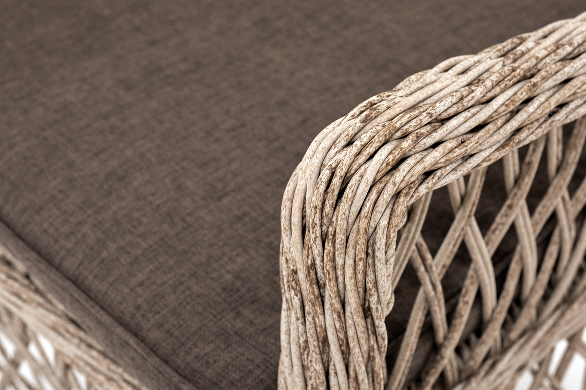 "Эспреззо–80 L" обеденная группа плетеная, цвет бежевый