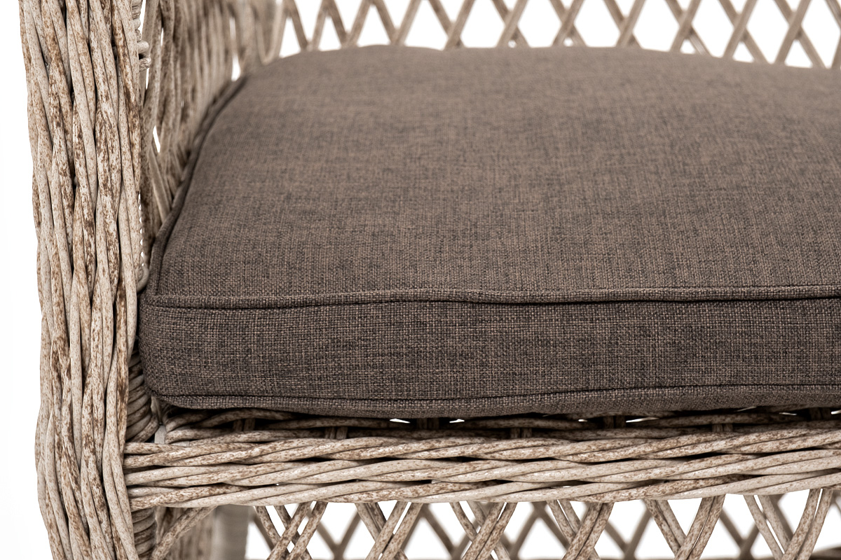 "Эспреззо–80 L" обеденная группа плетеная, цвет бежевый