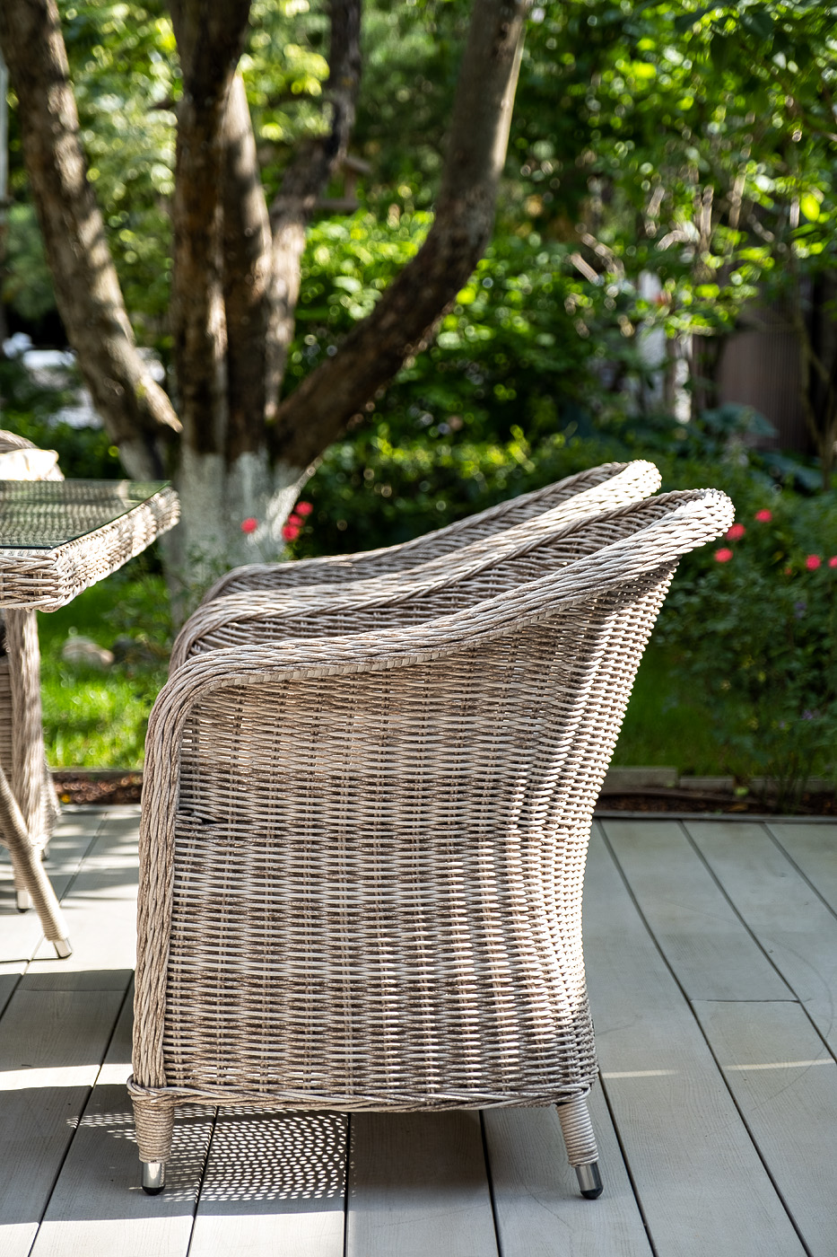 "Эспреззо" обеденная группа плетеная, цвет бежевый