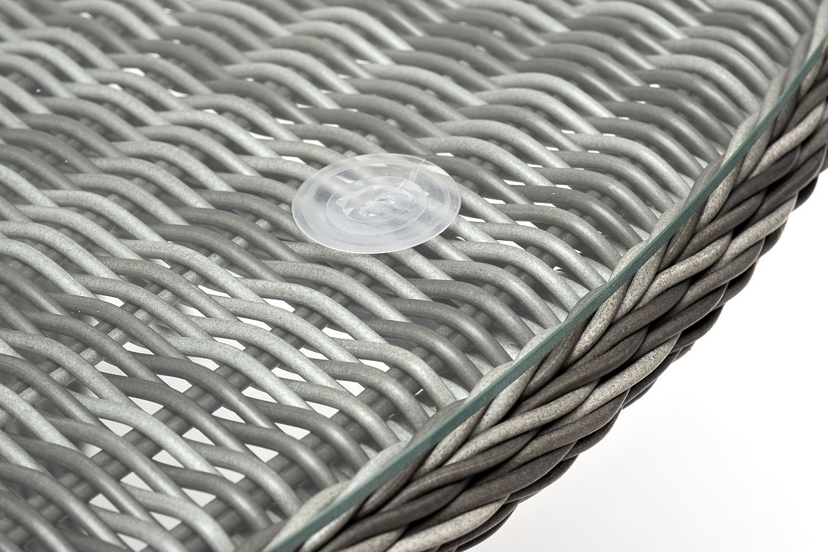 "Эспреззо" плетеный круглый стол, диаметр 150 см, цвет графит