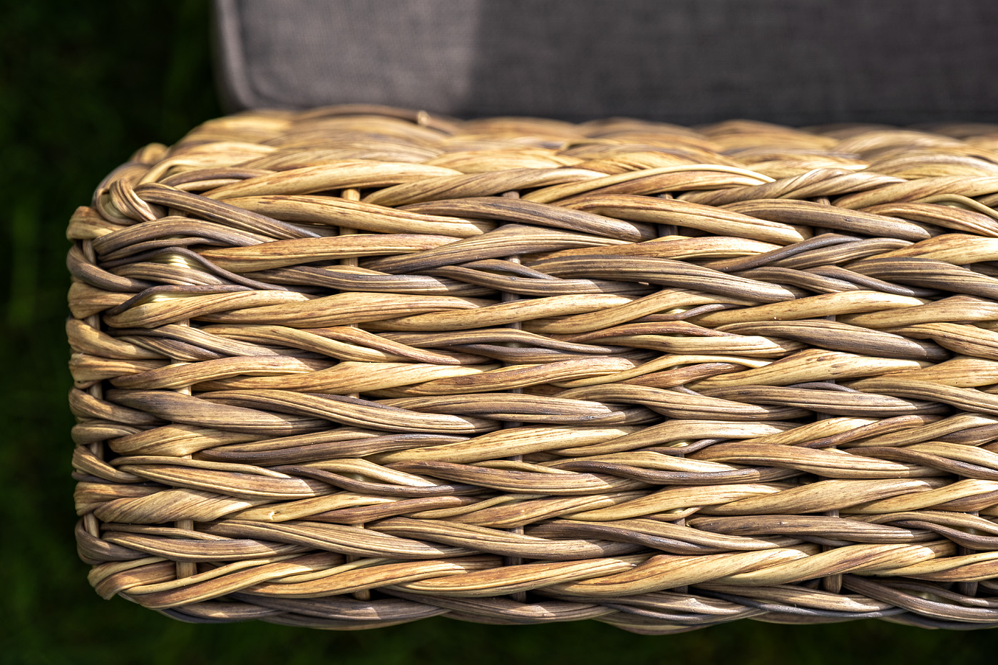 "Капуто" диван из искусственного ротанга (гиацинт) двухместный, цвет соломенный