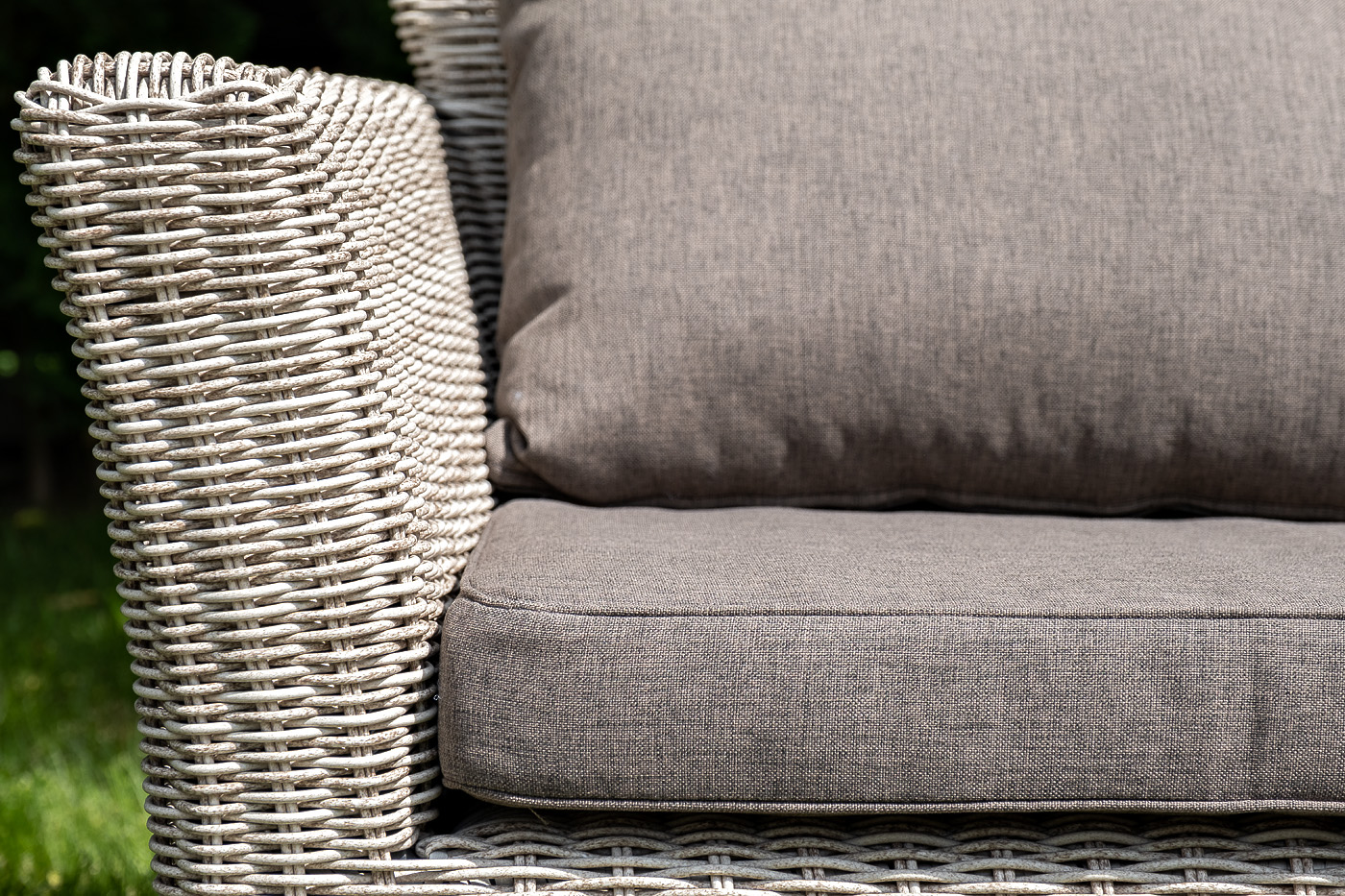 "Капуто" диван из искусственного ротанга трехместный, цвет бежевый