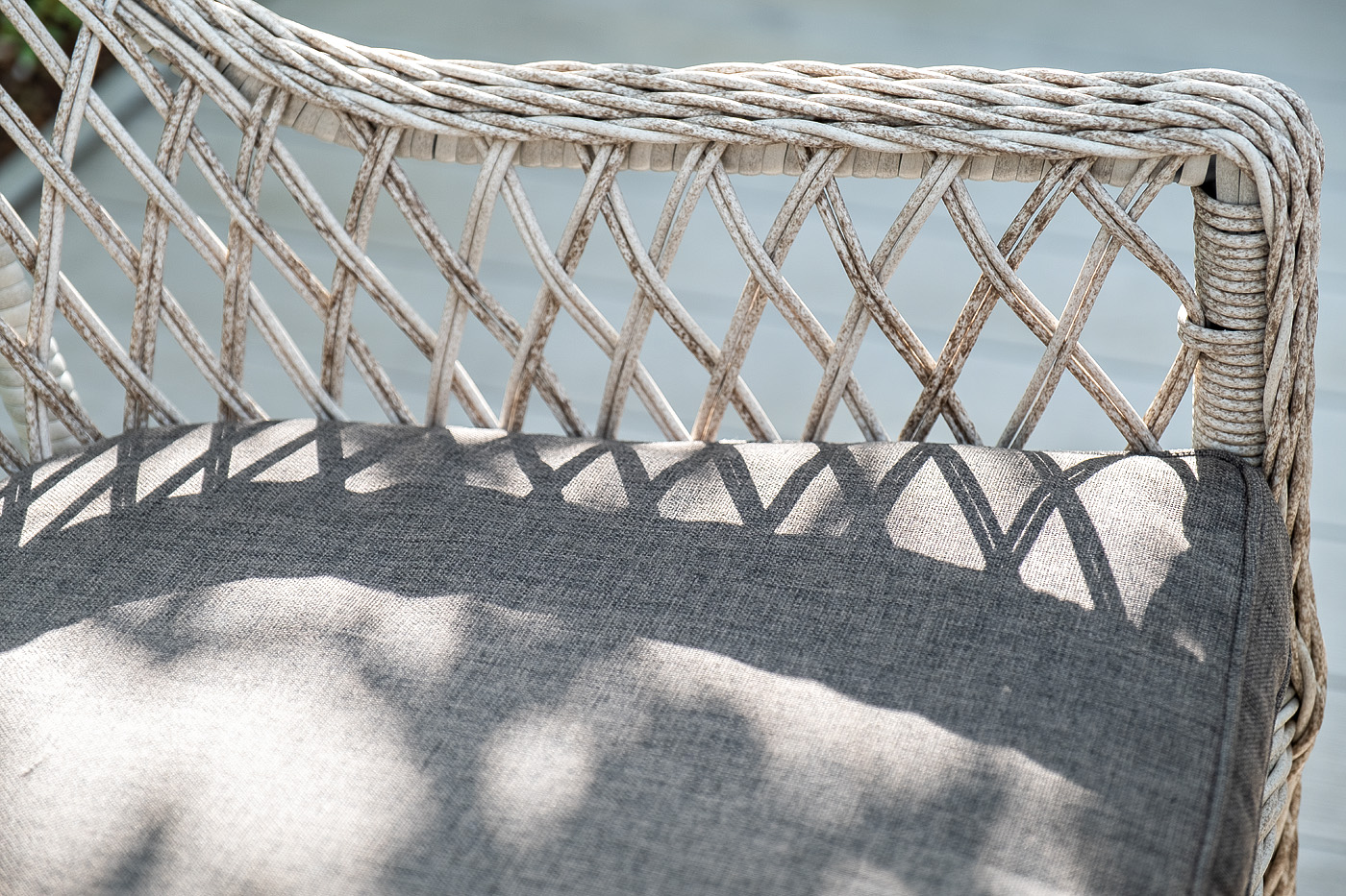 "Латтини" обеденная группа плетеная, цвет бежевый