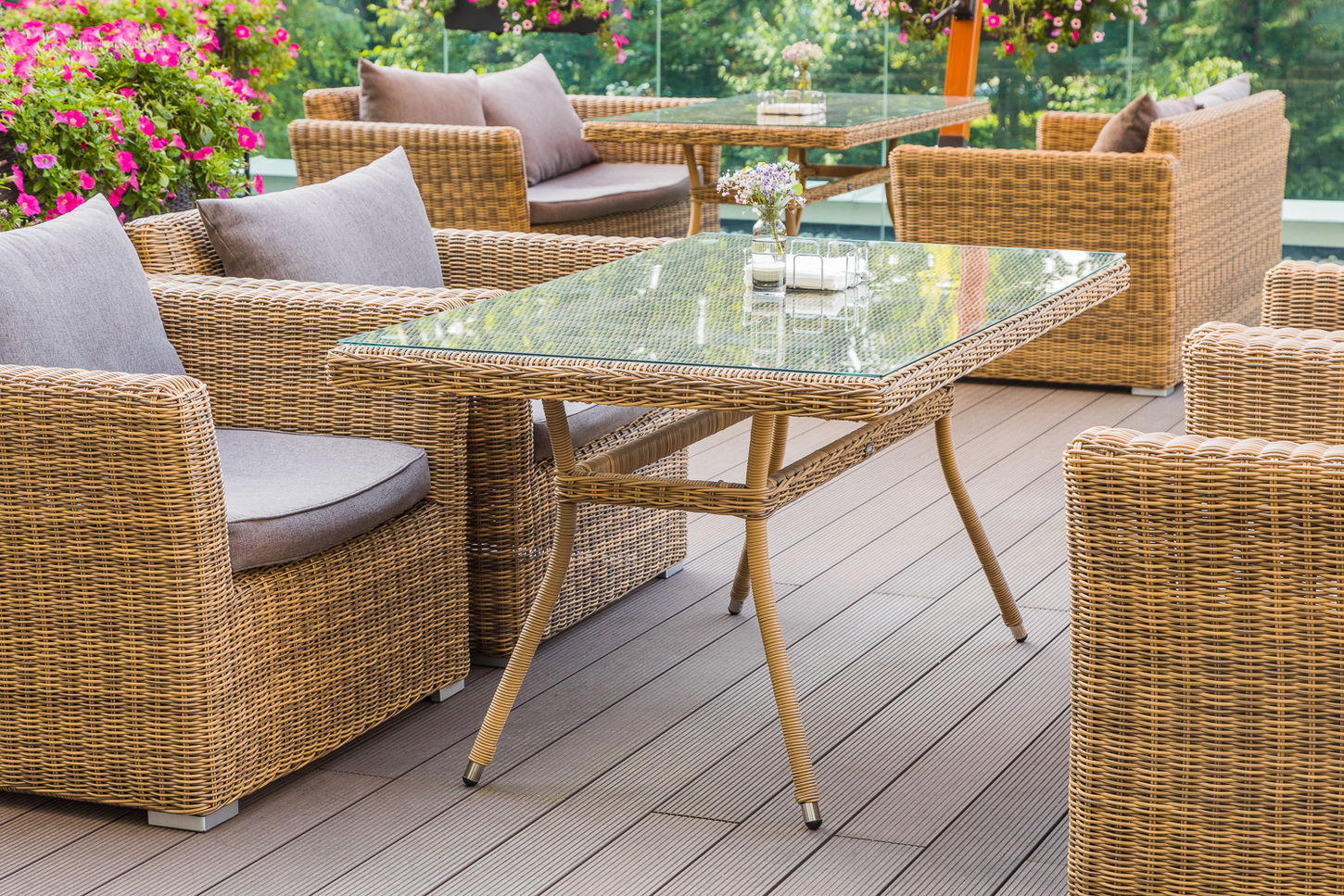 "Латтини" плетеный стол из искусственного ротанга 160х90см, цвет соломенный